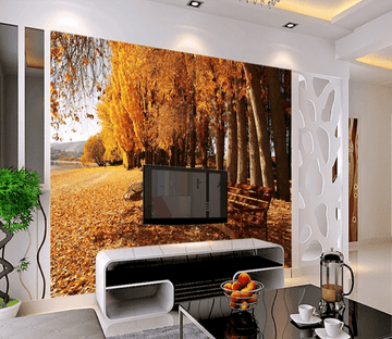 3D Autumn Maple Forest 766 Wallpaper AJ Wallpaper 2 