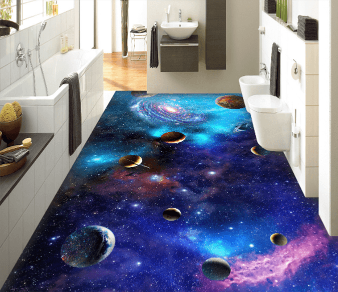 3D Interstellar 102 Floor Mural Wallpaper AJ Wallpaper 2 