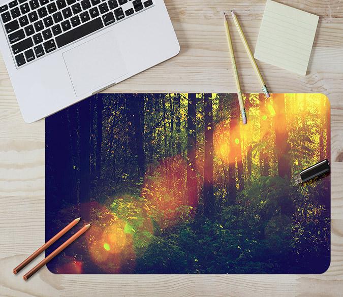 3D Forest Halo 093 Desk Mat Mat AJ Creativity Home 