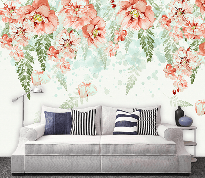 3D Red Flower 172 Wallpaper AJ Wallpaper 