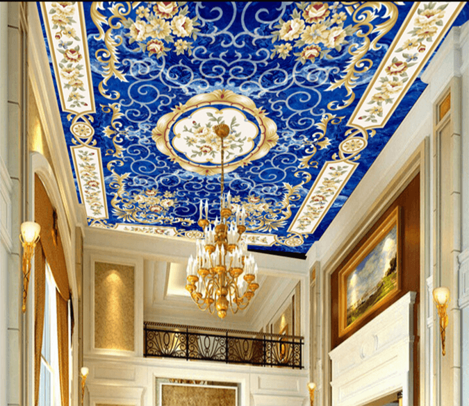 Blue Flowers 270 Wallpaper AJ Wallpaper 