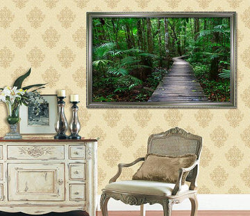 3D Quiet Trail 072 Fake Framed Print Painting Wallpaper AJ Creativity Home 