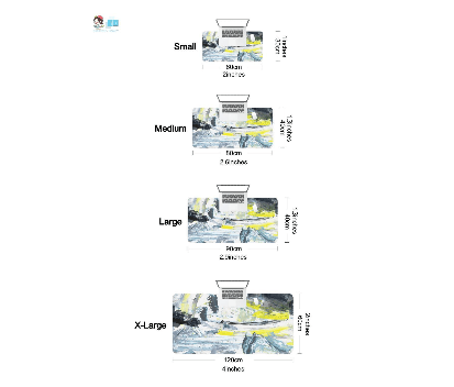 3D Leaves Shadow 004 Desk Mat Mat AJ Creativity Home 