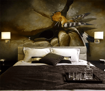 3D Parrot Stone Cave 1174 Wallpaper AJ Wallpaper 2 
