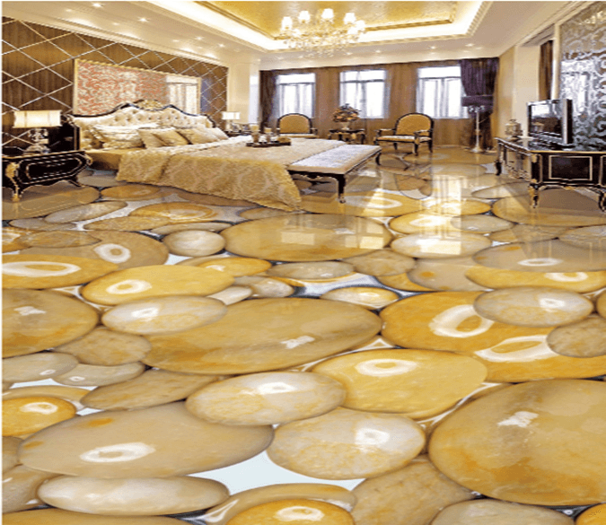 3D Round Jade 024 Floor Mural Wallpaper AJ Wallpaper 2 