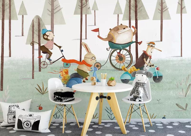 3D Animal Competition 830 Wall Murals Wallpaper AJ Wallpaper 2 