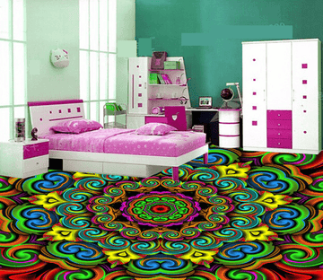 3D Color Lace 183 Floor Mural Wallpaper AJ Wallpaper 2 