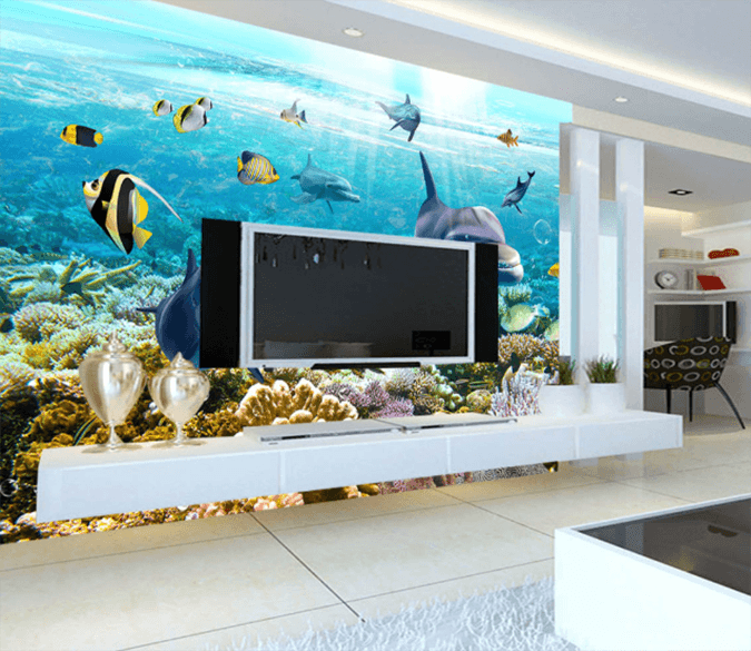 3D Smiling Dolphin 500 Wallpaper AJ Wallpaper 