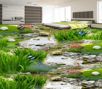 3D Shallow Booth 075 Floor Mural Wallpaper AJ Wallpaper 2 