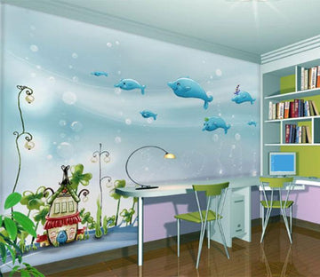 3D Sea Grass Bubble 018 Wallpaper AJ Wallpaper 