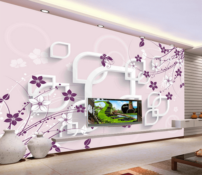 3D Flower Rhyme 403 Wallpaper AJ Wallpaper 