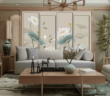 3D Phnom Penh Lotus Leaf 1362 Wallpaper AJ Wallpaper 2 