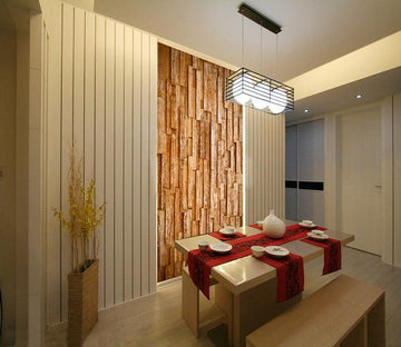3D Arranging Wood 068 Wallpaper AJ Wallpaper 