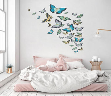 3D Butterfly Group 134 Wall Stickers Wallpaper AJ Wallpaper 