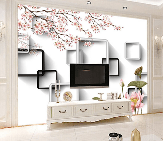 3D Lotus Flower 528 Wallpaper AJ Wallpaper 