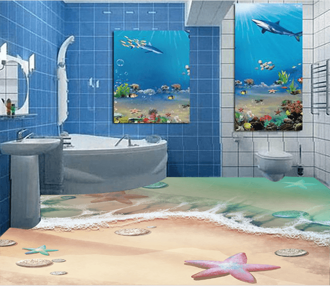 3D Beautiful Starfish 012 Floor Mural Wallpaper AJ Wallpaper 2 