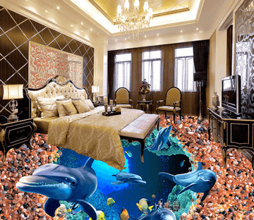 3D Small Stone 061 Floor Mural Wallpaper AJ Wallpaper 2 