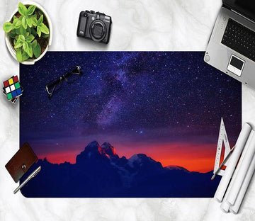 3D Night Mountain 173 Desk Mat Mat AJ Creativity Home 