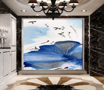 3D Lotus Water Ink 1653 Wallpaper AJ Wallpaper 