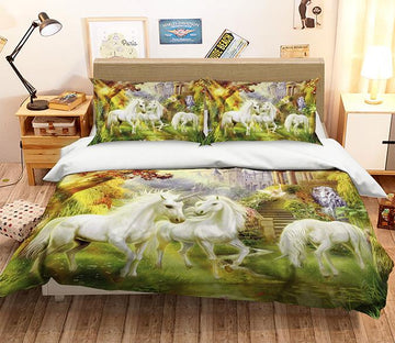 3D Unicorn River 248 Bed Pillowcases Quilt Wallpaper AJ Wallpaper 