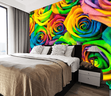 3D Colored Rose 1108 Wallpaper AJ Wallpaper 2 