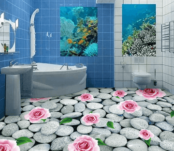 3D Blooming Flowers 191 Floor Mural Wallpaper AJ Wallpaper 2 