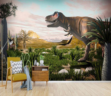 3D Cactus Dinosaur 193 Wallpaper AJ Wallpaper 