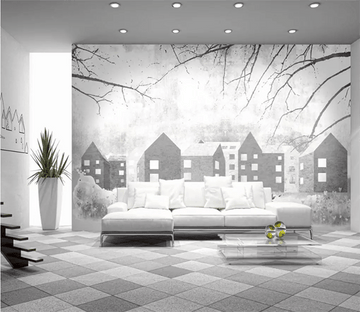 3D Sketch Hazy House 1407 Wallpaper AJ Wallpaper 2 