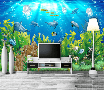 3D Sea Bottom Seagrass 170 Wallpaper AJ Wallpaper 