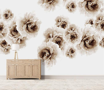 3D Black Flowers 082 Wallpaper AJ Wallpaper 
