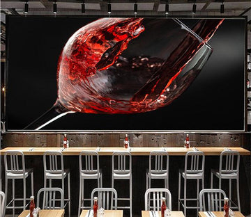 3D Red Wine Glass 062 Wallpaper AJ Wallpaper 
