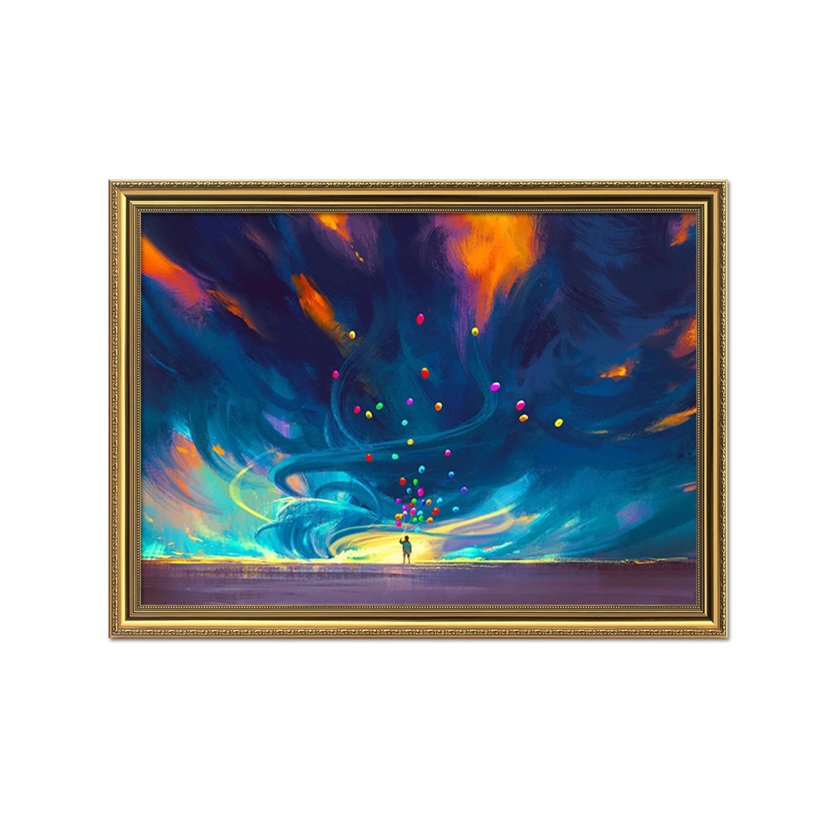 3D Colorful Balloons 183 Fake Framed Print Painting Wallpaper AJ Creativity Home 