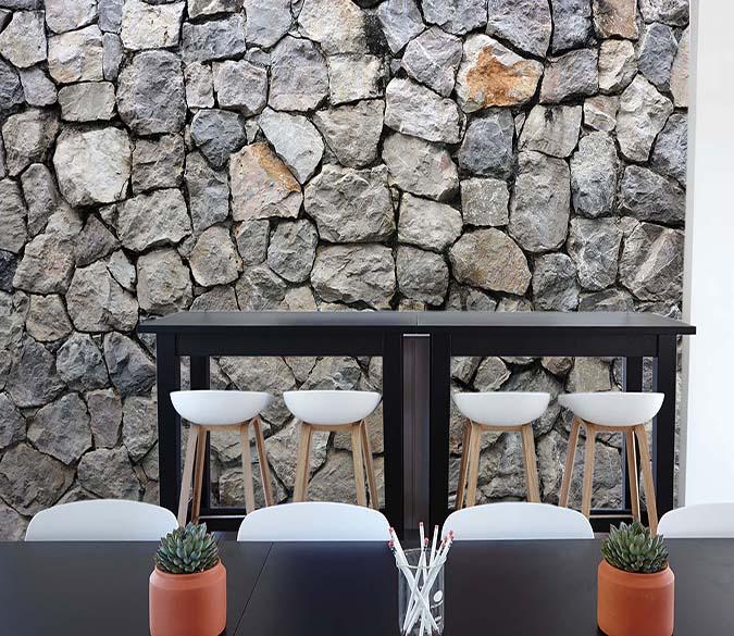 3D Stone Wall 013 Wallpaper AJ Wallpaper 
