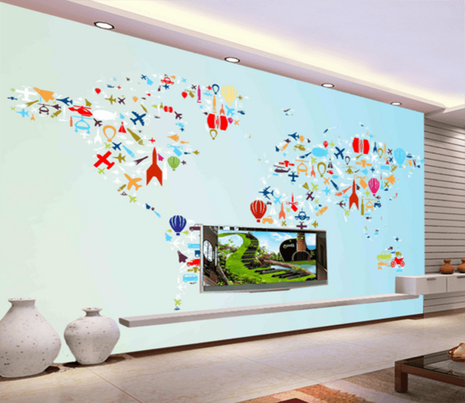 3D Motorized Aircraft 297 Wallpaper AJ Wallpaper 