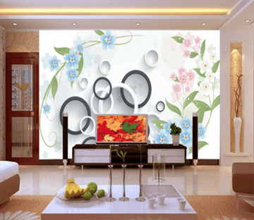 3D Small Flowers 132 Wallpaper AJ Wallpaper 