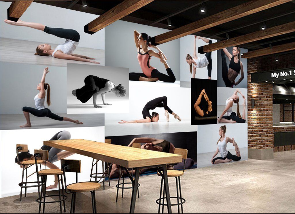 3D Yoga Exercise 47 Wall Murals Wallpaper AJ Wallpaper 2 