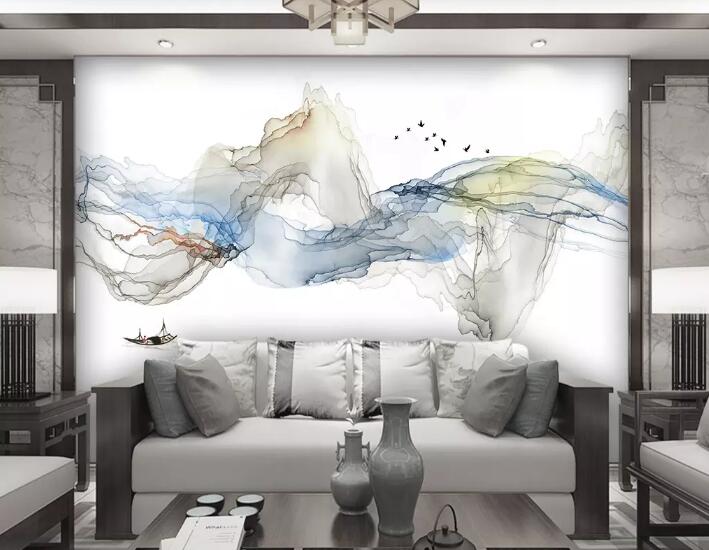 3D Color Wave 343 Wall Murals Wallpaper AJ Wallpaper 2 