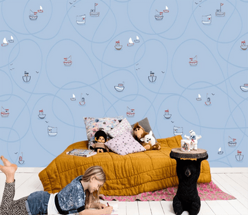 3D Lovely Boat 871 Wallpaper AJ Wallpaper 2 