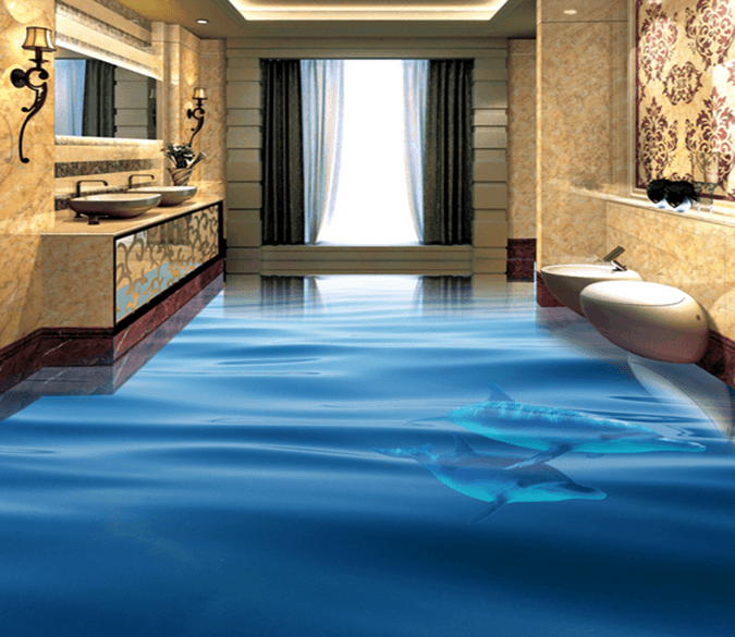 3D Boundless Sea 069 Floor Mural Wallpaper AJ Wallpaper 2 