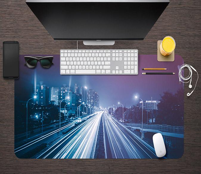 3D Street Light Highway 009 Desk Mat Mat AJ Creativity Home 