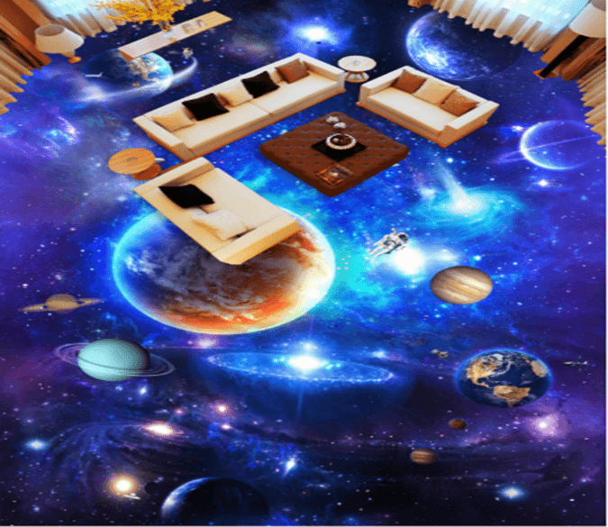 3D Earth 401 Floor Mural Wallpaper AJ Wallpaper 2 