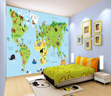 3D Animal Map 037 Wallpaper AJ Wallpaper 