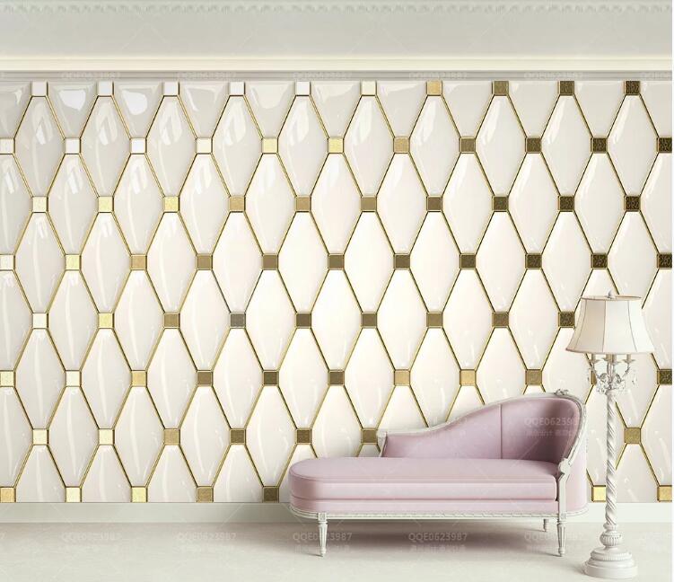 3D Gold Pattern WC256 Wall Murals