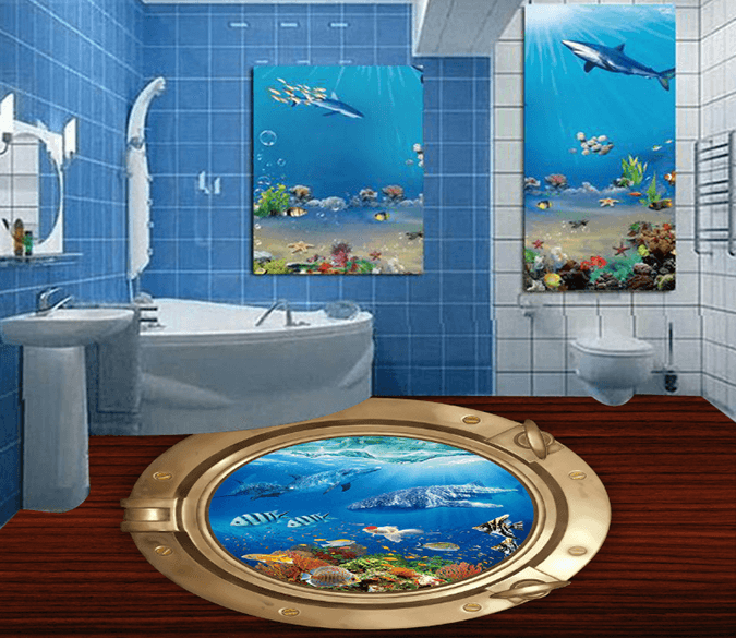 3D The Underwater World 003 Floor Mural Wallpaper AJ Wallpaper 2 