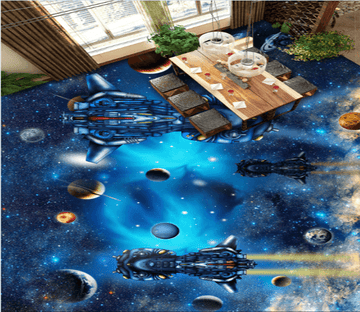 3D Spaceship 111 Floor Mural Wallpaper AJ Wallpaper 2 