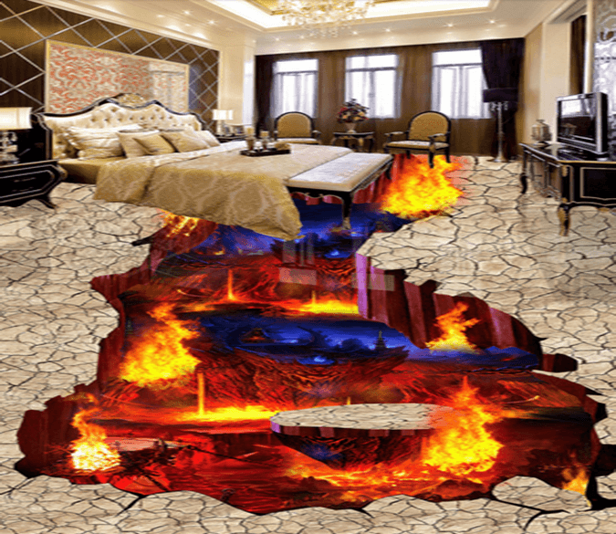 3D Combustion 059 Floor Mural Wallpaper AJ Wallpaper 2 