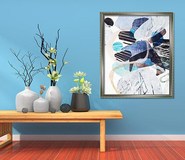 3D Abstract Painting 090 Fake Framed Print Painting Wallpaper AJ Creativity Home 