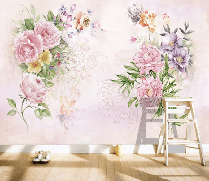 3D Blooming Bouquet 299 Wallpaper AJ Wallpaper 