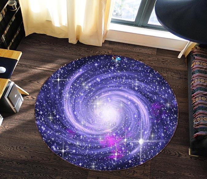 3D Whirlpool Stars 035 Round Non Slip Rug Mat Mat AJ Creativity Home 