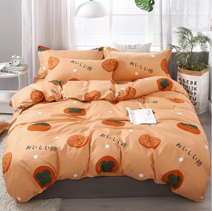 3D Orange Persimmon 12144 Bed Pillowcases Quilt